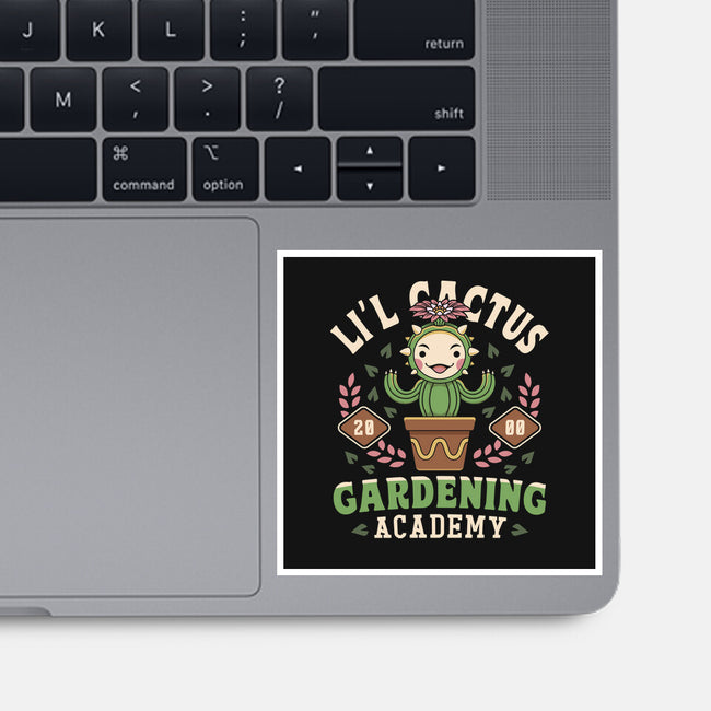Lil Cactus Gardening Academy-None-Glossy-Sticker-LAGELANTEE
