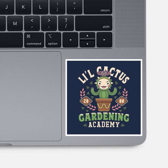 Lil Cactus Gardening Academy-None-Glossy-Sticker-LAGELANTEE