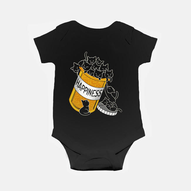 Cats Are My Happiness Medicine-Baby-Basic-Onesie-tobefonseca
