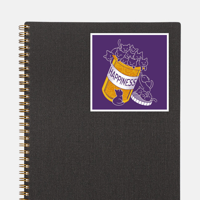 Cats Are My Happiness Medicine-None-Glossy-Sticker-tobefonseca