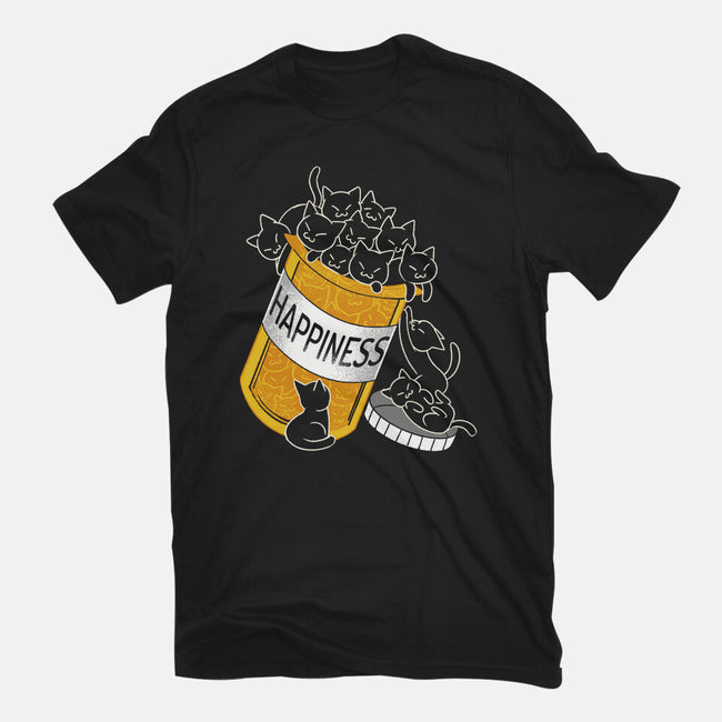 Cats Are My Happiness Medicine-Mens-Basic-Tee-tobefonseca