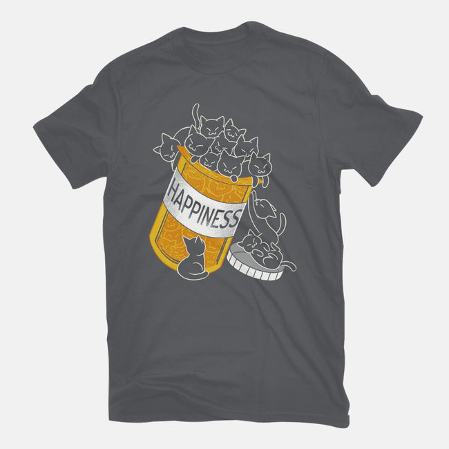Cats Are My Happiness Medicine-Womens-Basic-Tee-tobefonseca
