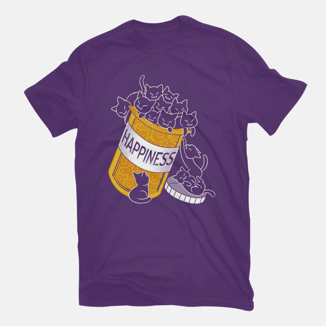 Cats Are My Happiness Medicine-Womens-Basic-Tee-tobefonseca