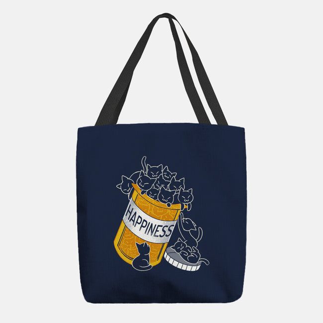 Cats Are My Happiness Medicine-None-Basic Tote-Bag-tobefonseca