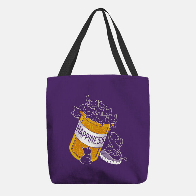 Cats Are My Happiness Medicine-None-Basic Tote-Bag-tobefonseca