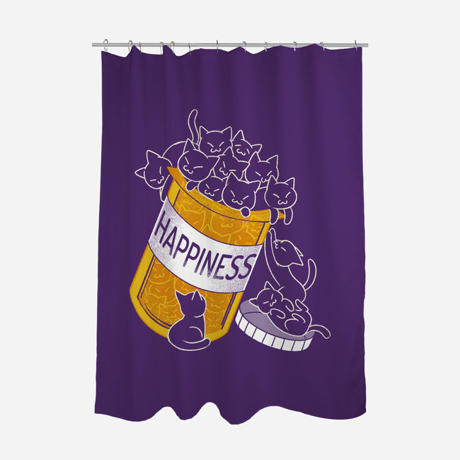 Cats Are My Happiness Medicine-None-Polyester-Shower Curtain-tobefonseca