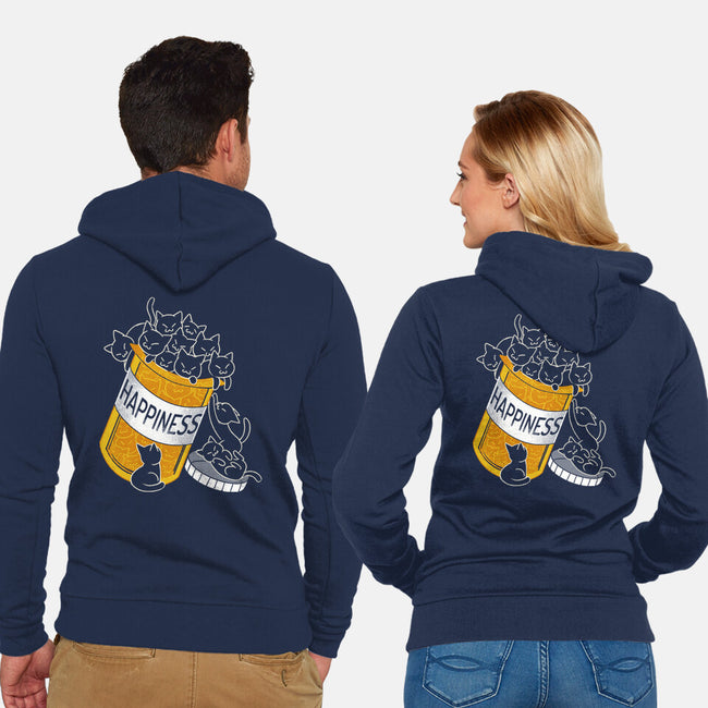 Cats Are My Happiness Medicine-Unisex-Zip-Up-Sweatshirt-tobefonseca