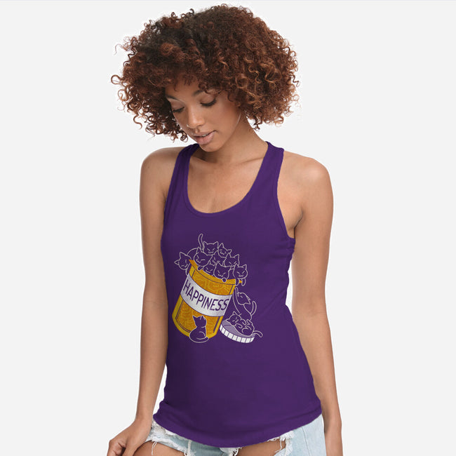 Cats Are My Happiness Medicine-Womens-Racerback-Tank-tobefonseca
