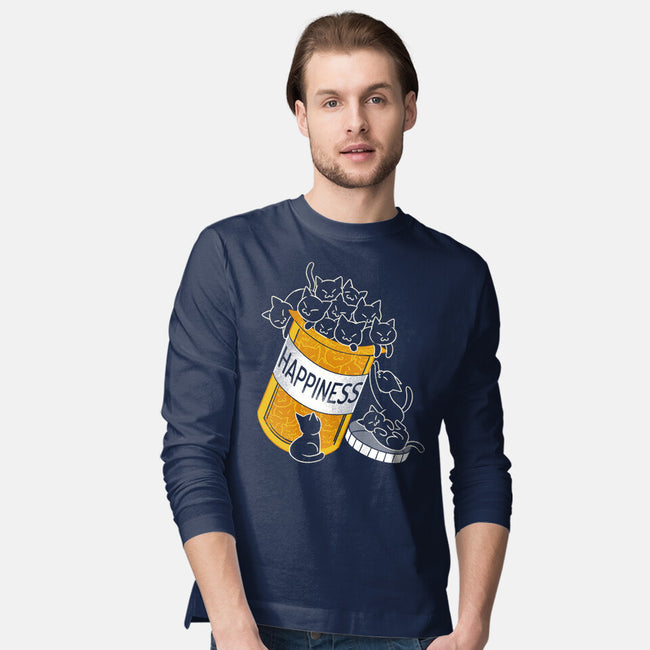 Cats Are My Happiness Medicine-Mens-Long Sleeved-Tee-tobefonseca