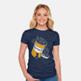 Cats Are My Happiness Medicine-Womens-Fitted-Tee-tobefonseca