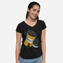 Cats Are My Happiness Medicine-Womens-V-Neck-Tee-tobefonseca