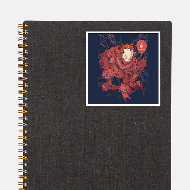 Blood Spider-None-Glossy-Sticker-Green Devil