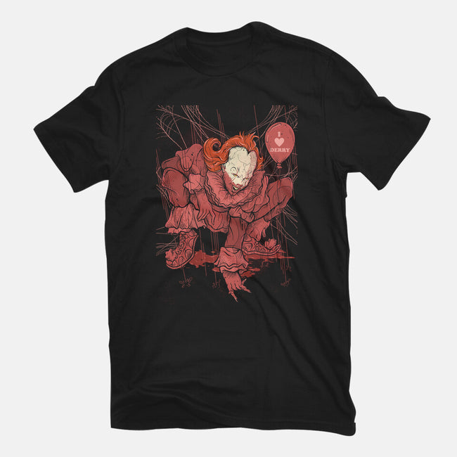 Blood Spider-Mens-Heavyweight-Tee-Green Devil