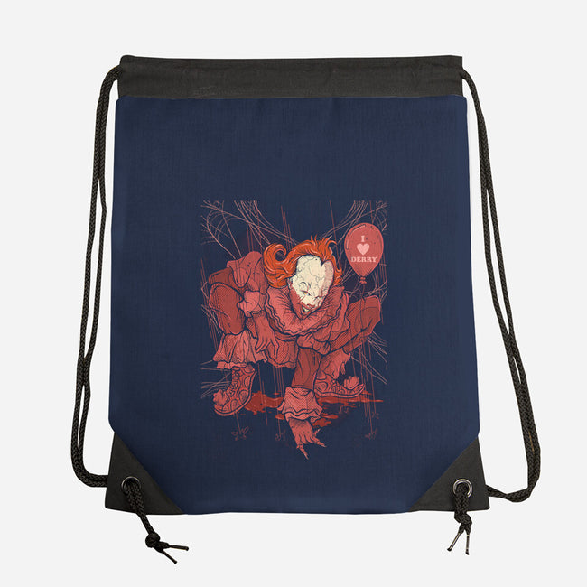 Blood Spider-None-Drawstring-Bag-Green Devil