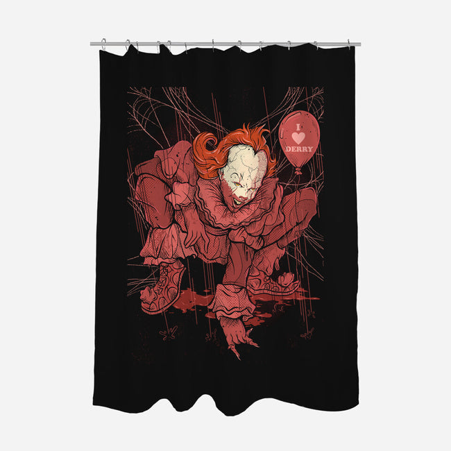 Blood Spider-None-Polyester-Shower Curtain-Green Devil