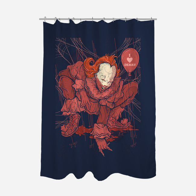 Blood Spider-None-Polyester-Shower Curtain-Green Devil