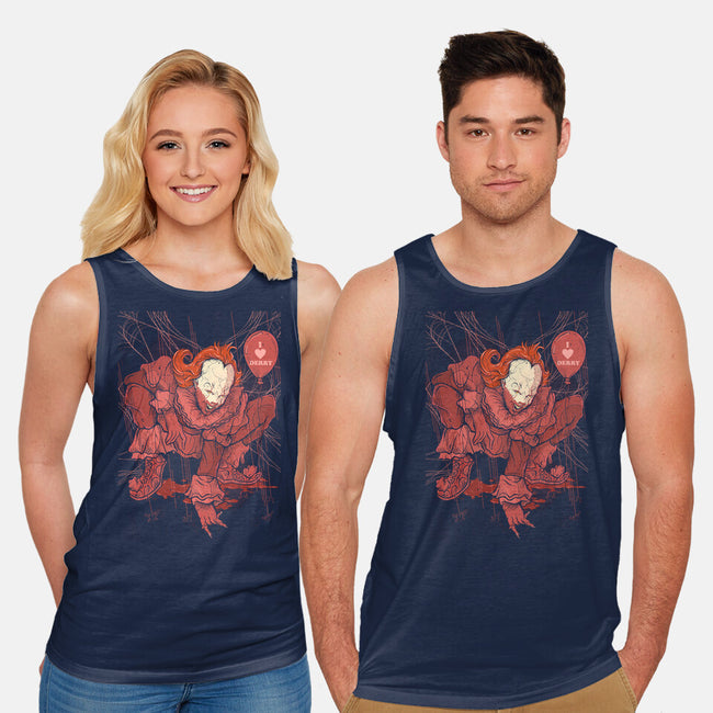 Blood Spider-Unisex-Basic-Tank-Green Devil