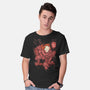 Blood Spider-Mens-Basic-Tee-Green Devil