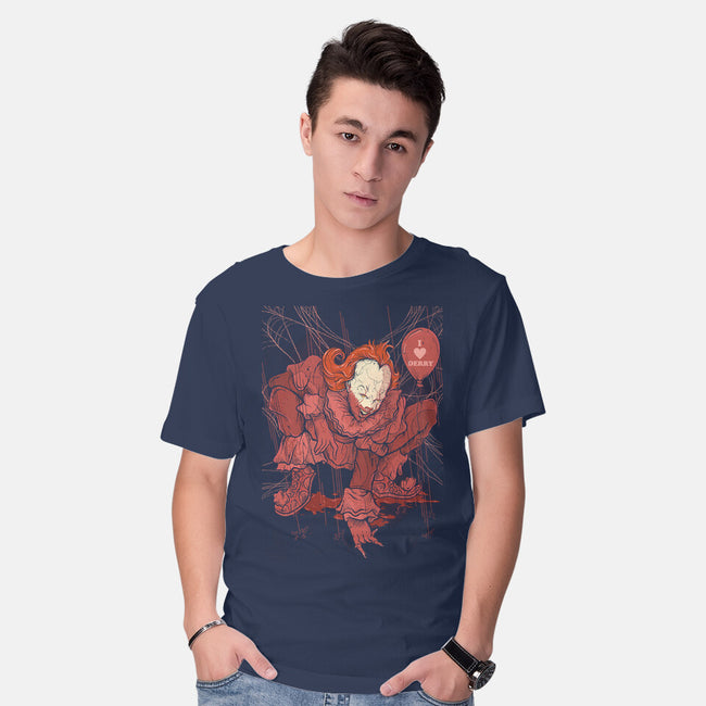 Blood Spider-Mens-Basic-Tee-Green Devil