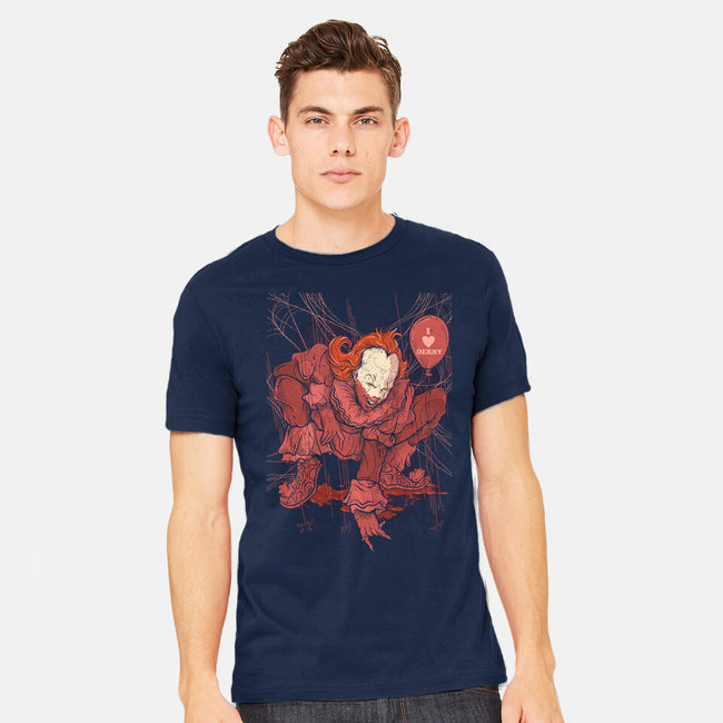 Blood Spider-Mens-Heavyweight-Tee-Green Devil