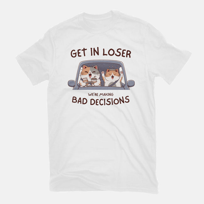 Making Bad Decisions-Womens-Fitted-Tee-GODZILLARGE