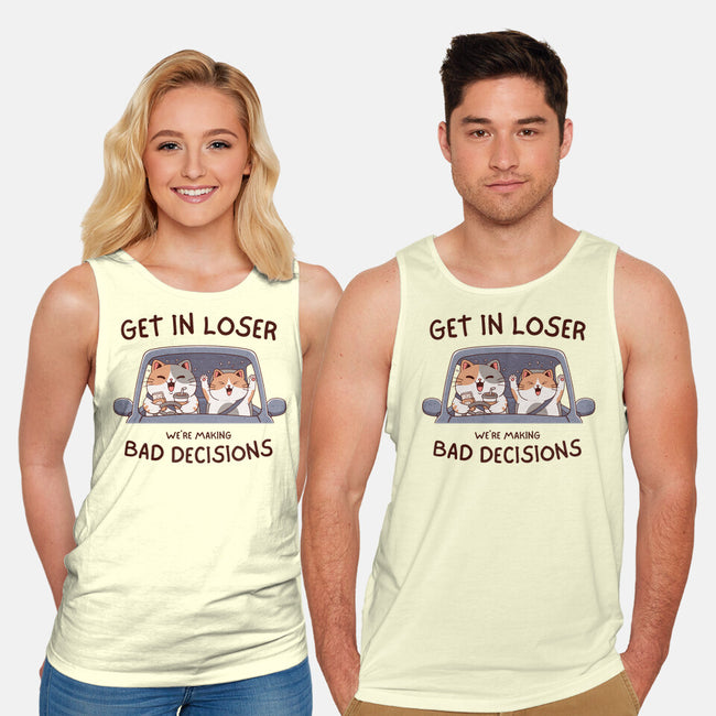 Making Bad Decisions-Unisex-Basic-Tank-GODZILLARGE