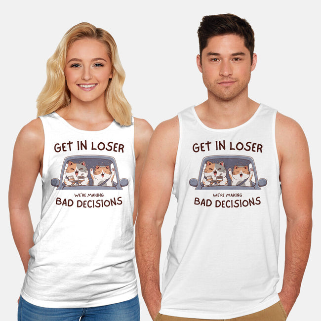 Making Bad Decisions-Unisex-Basic-Tank-GODZILLARGE