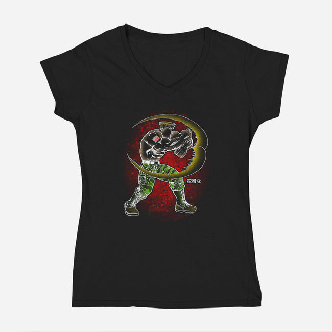 Final Round-Womens-V-Neck-Tee-turborat14