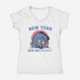 New Year New Melancholy-Womens-V-Neck-Tee-glitchygorilla