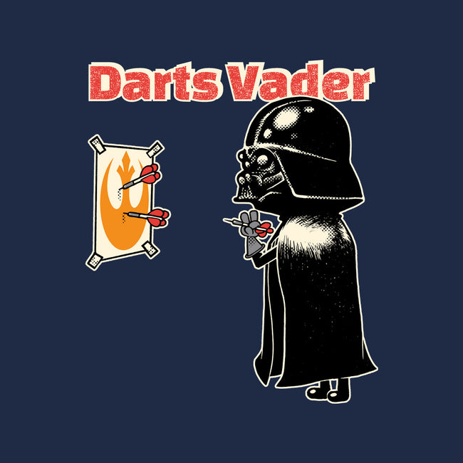 Darts Vader-Womens-V-Neck-Tee-imisko
