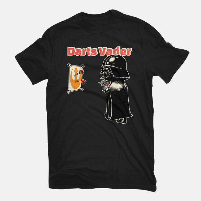 Darts Vader-Unisex-Basic-Tee-imisko
