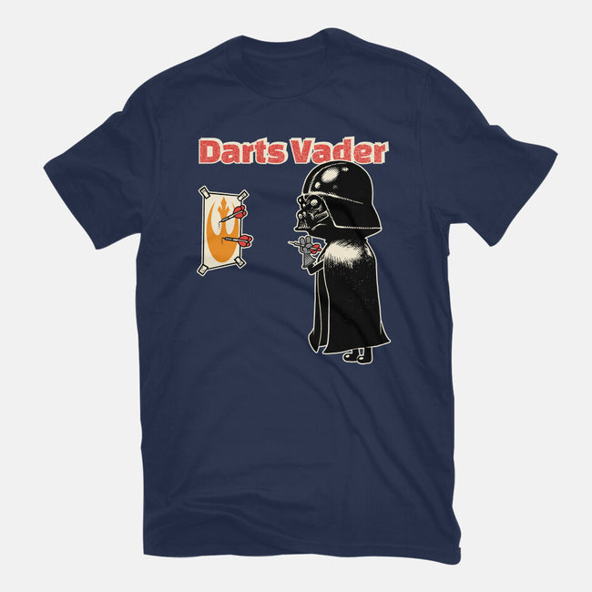 Darts Vader-Womens-Fitted-Tee-imisko