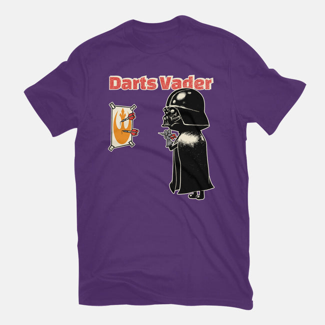 Darts Vader-Womens-Basic-Tee-imisko