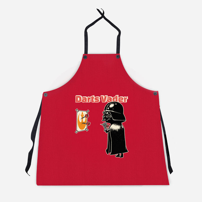 Darts Vader-Unisex-Kitchen-Apron-imisko
