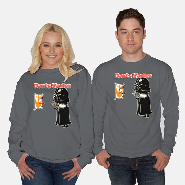 Darts Vader-Unisex-Crew Neck-Sweatshirt-imisko