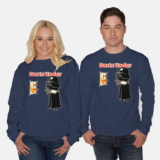 Darts Vader-Unisex-Crew Neck-Sweatshirt-imisko