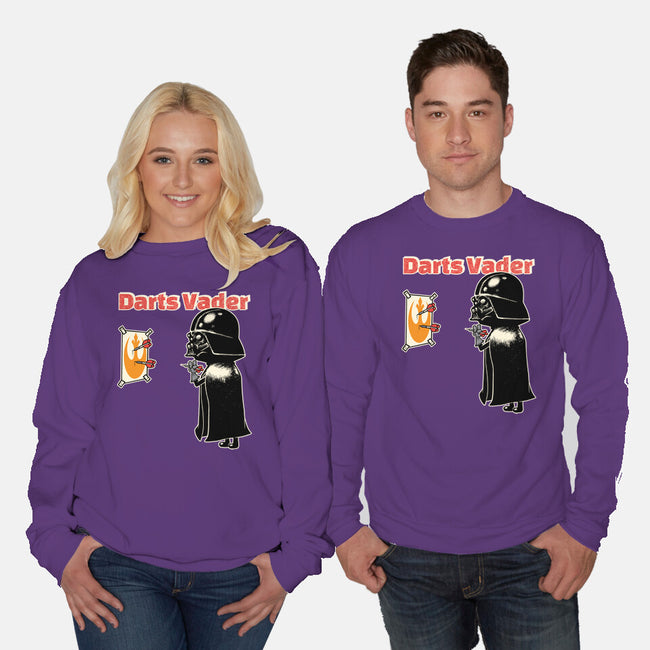 Darts Vader-Unisex-Crew Neck-Sweatshirt-imisko