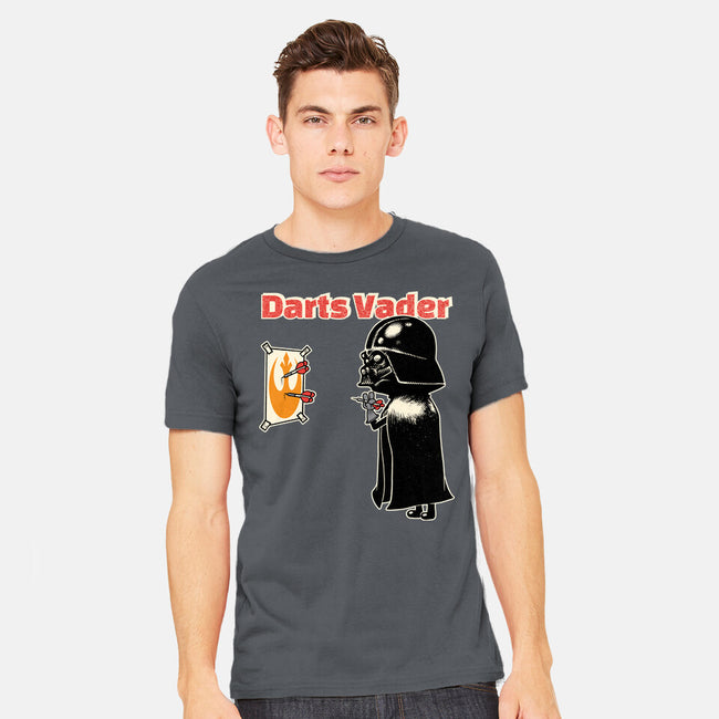 Darts Vader-Mens-Heavyweight-Tee-imisko
