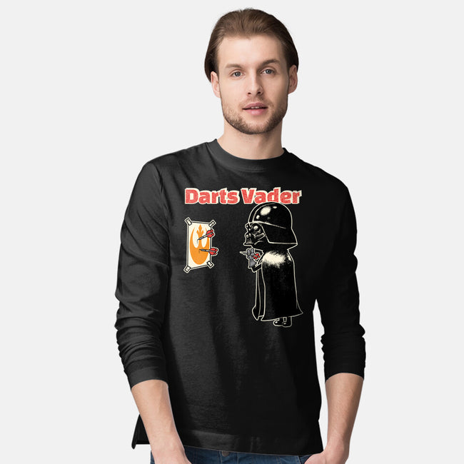 Darts Vader-Mens-Long Sleeved-Tee-imisko