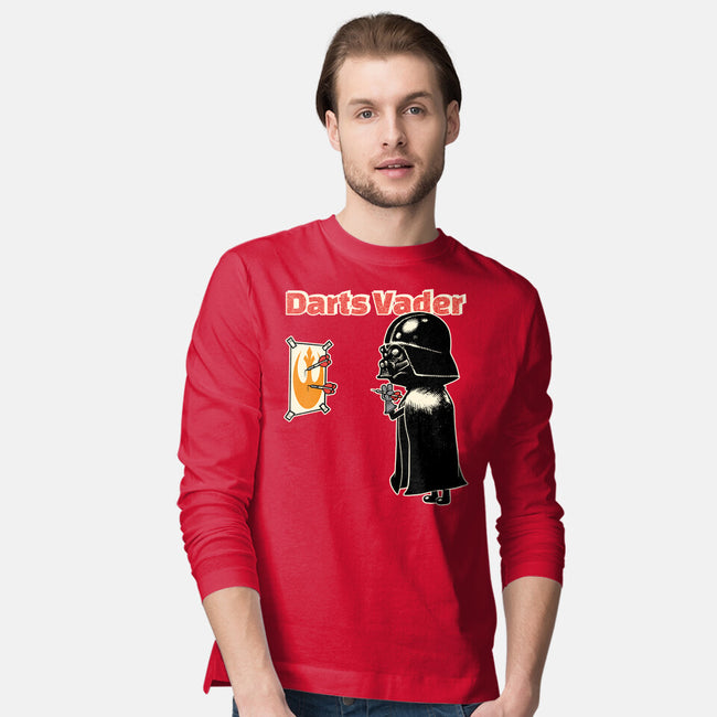 Darts Vader-Mens-Long Sleeved-Tee-imisko