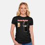 Darts Vader-Womens-Fitted-Tee-imisko