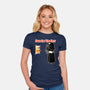 Darts Vader-Womens-Fitted-Tee-imisko