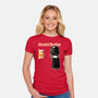 Darts Vader-Womens-Fitted-Tee-imisko