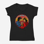 Hawkins Handshake-Womens-V-Neck-Tee-AndreusD
