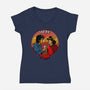 Hawkins Handshake-Womens-V-Neck-Tee-AndreusD