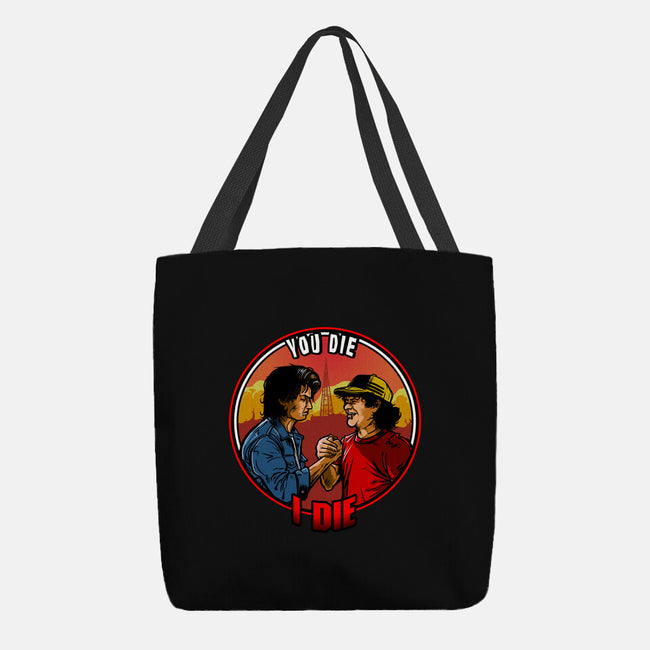 Hawkins Handshake-None-Basic Tote-Bag-AndreusD