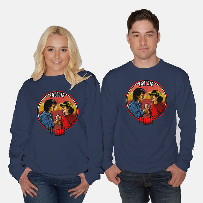 Hawkins Handshake-Unisex-Crew Neck-Sweatshirt-AndreusD