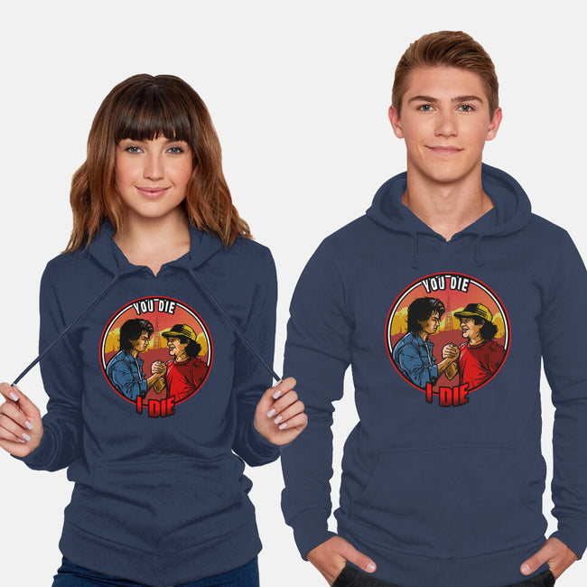 Hawkins Handshake-Unisex-Pullover-Sweatshirt-AndreusD