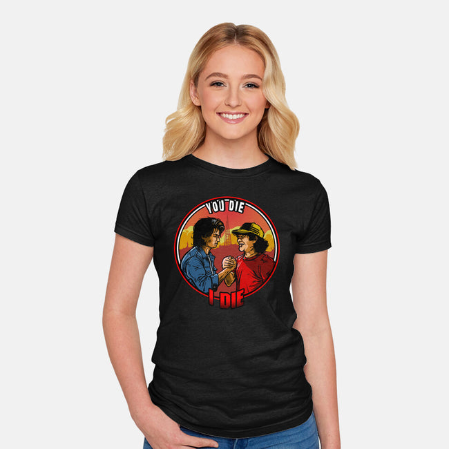 Hawkins Handshake-Womens-Fitted-Tee-AndreusD
