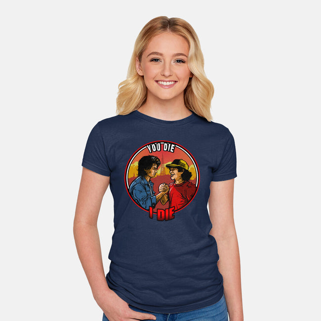 Hawkins Handshake-Womens-Fitted-Tee-AndreusD